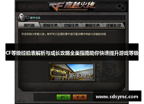 CF等级经验表解析与成长攻略全面指南助你快速提升游戏等级